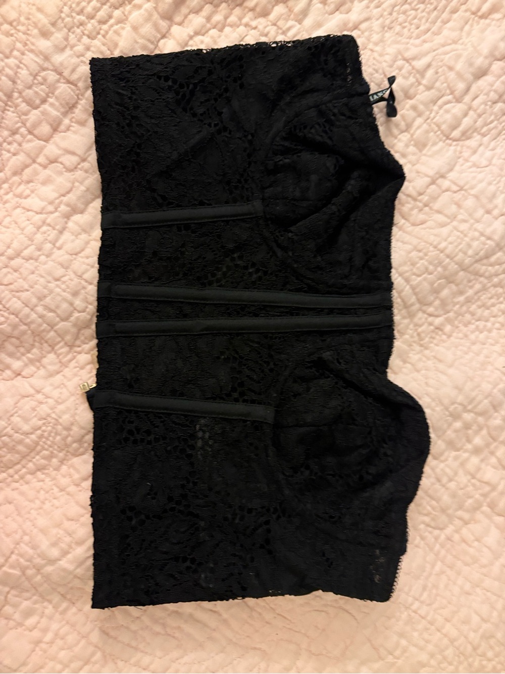 Marciano Black Lace Bustier Top